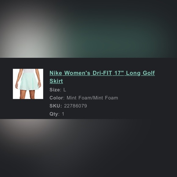 Nike Light Green Skater Skirt - Picture 5 of 5